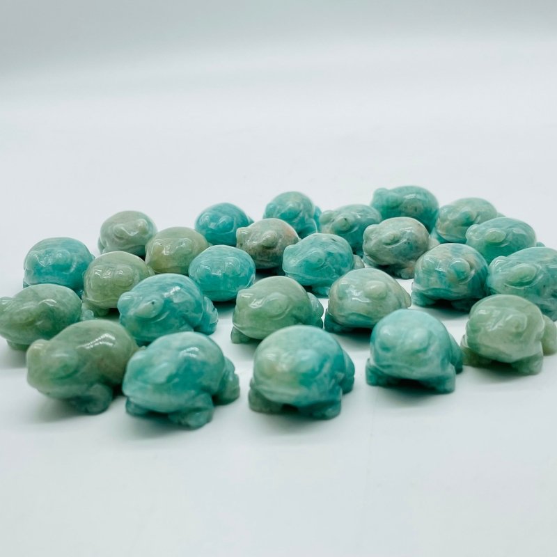 Natural Amazonite Frog Carving Wholesale -Wholesale Crystals
