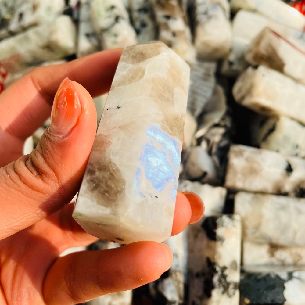 Natural Rainbow Moonstone Tower Points Wholesale -Wholesale Crystals