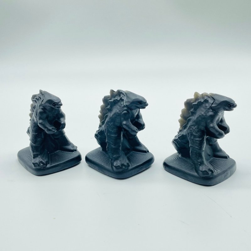 Obsidian Godzilla Dinosaur Carving Wholesale -Wholesale Crystals