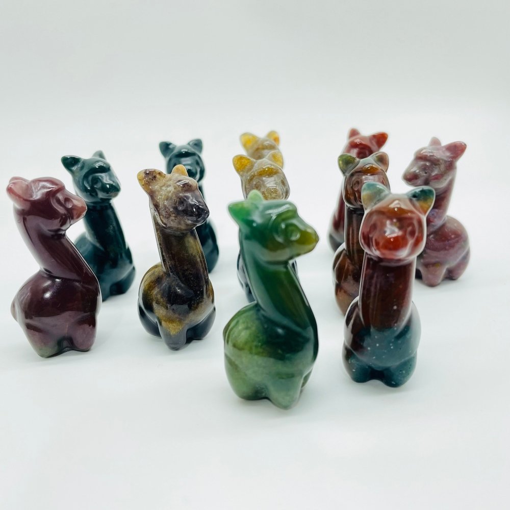 Ocean Jasper Alpaca Carving Animal Wholesale -Wholesale Crystals