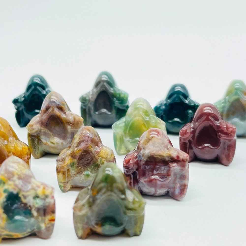Ocean Jasper Big Mouth Ghost Carving Wholesale -Wholesale Crystals