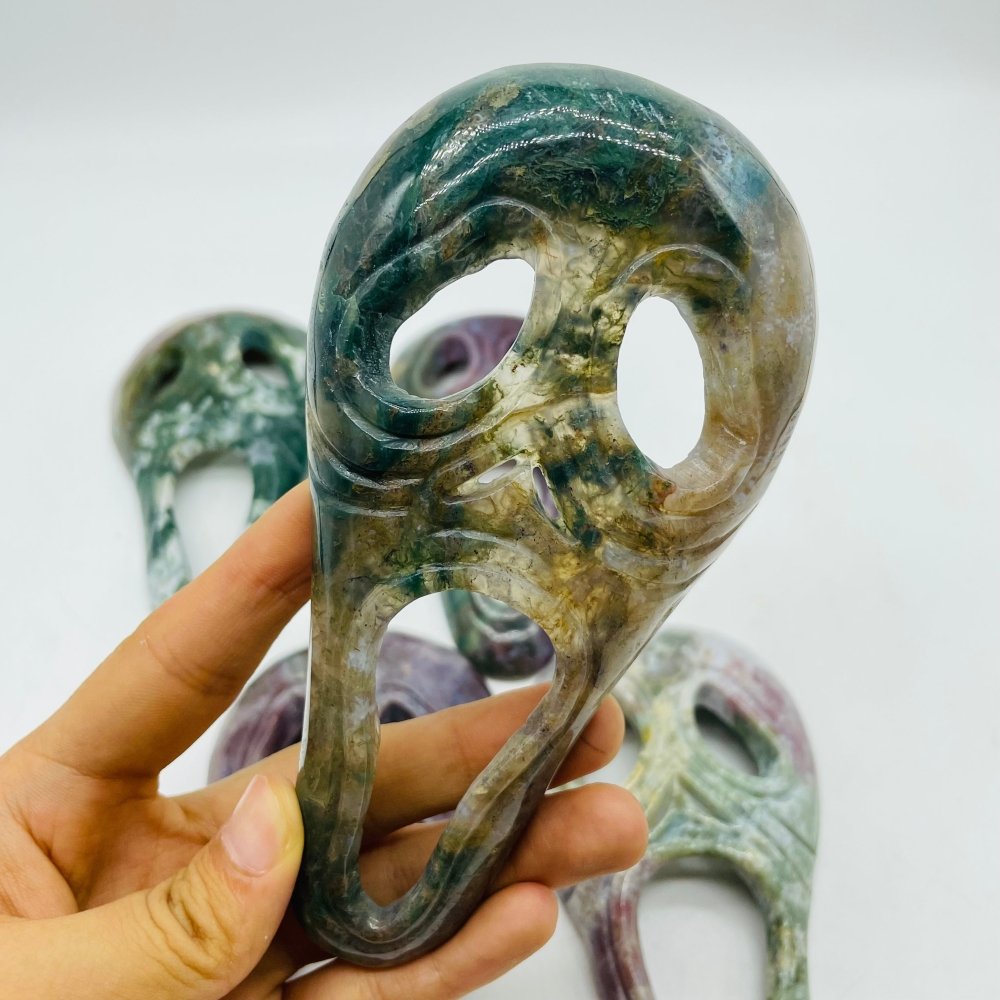 Ocean Jasper Ghost Mask Carving Halloween Wholesale -Wholesale Crystals