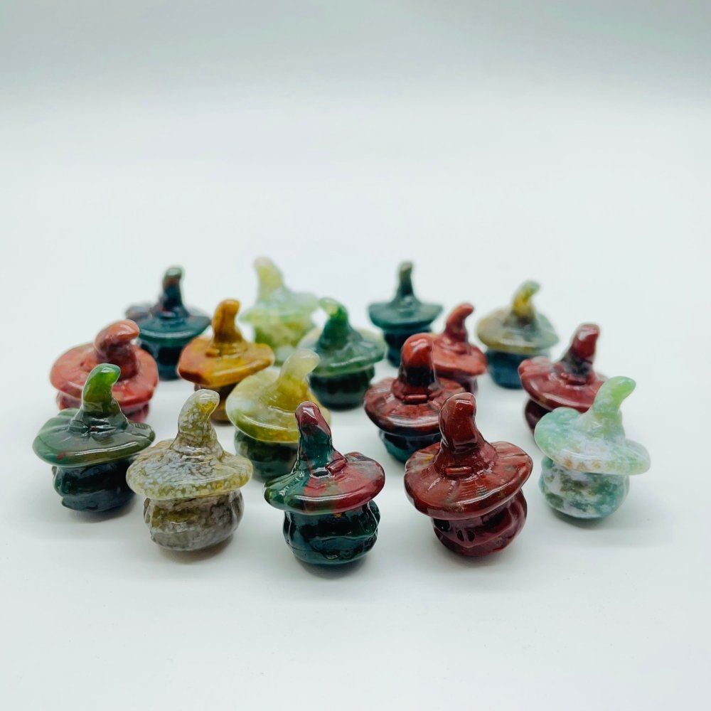 Ocean Jasper Pumpkin Wizard Carving Wholesale -Wholesale Crystals