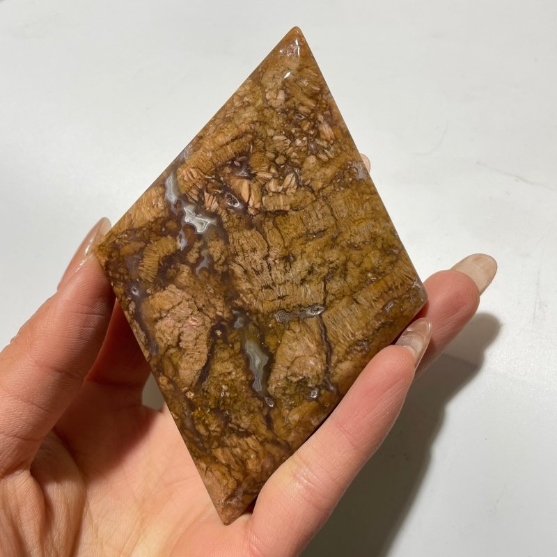 Orange Agate Rhombus Shaped Wholesale - Wholesale Crystals