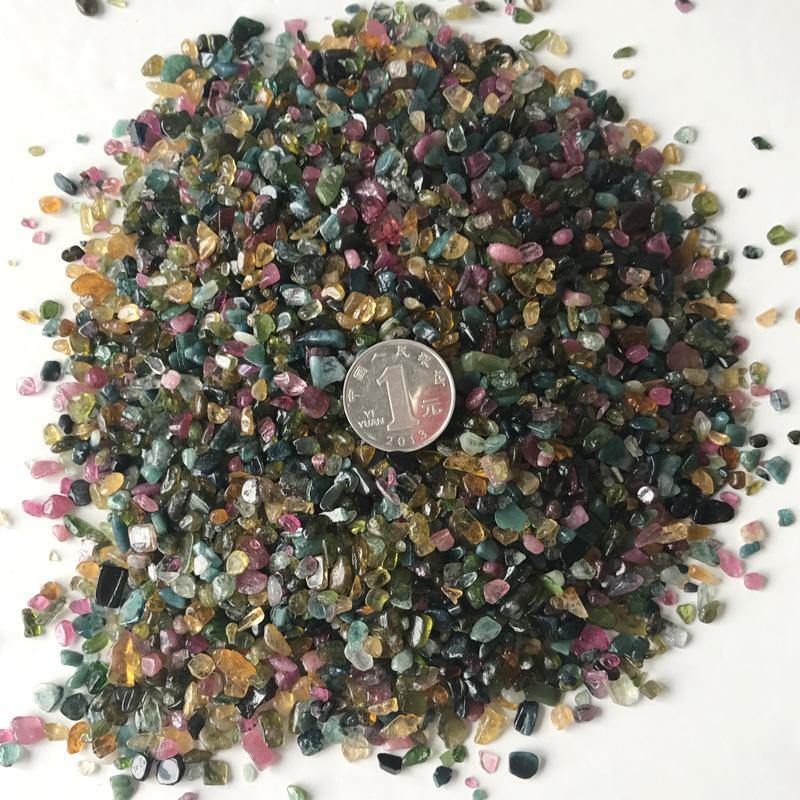 High Quality Colorful Tourmaline Gravel 5-7mm Chips -Wholesale Crystals