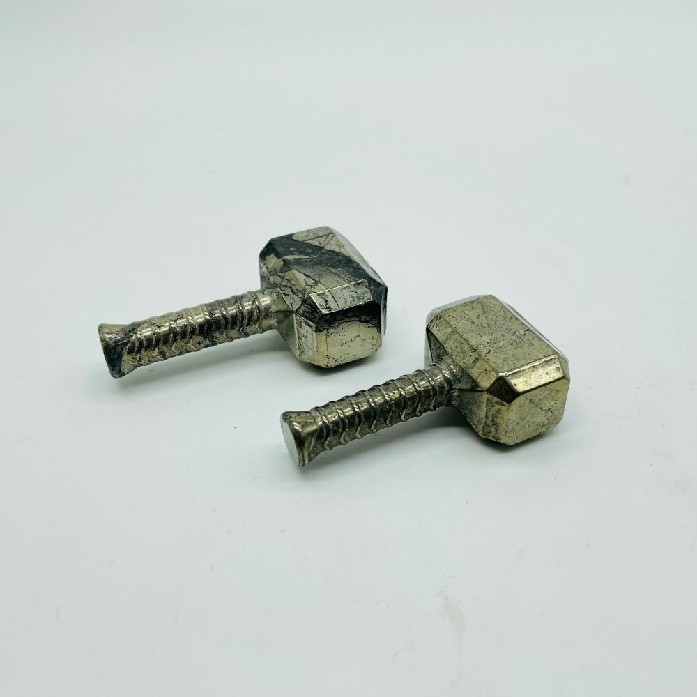 Pyrite Thor's Hammer Mjolnir Carving Wholesale -Wholesale Crystals