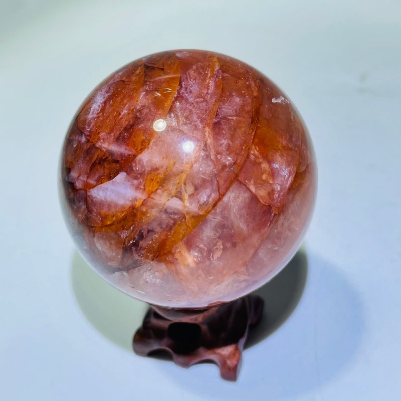 Rare Six Star Line Fire Quartz Sphere -Wholesale Crystals