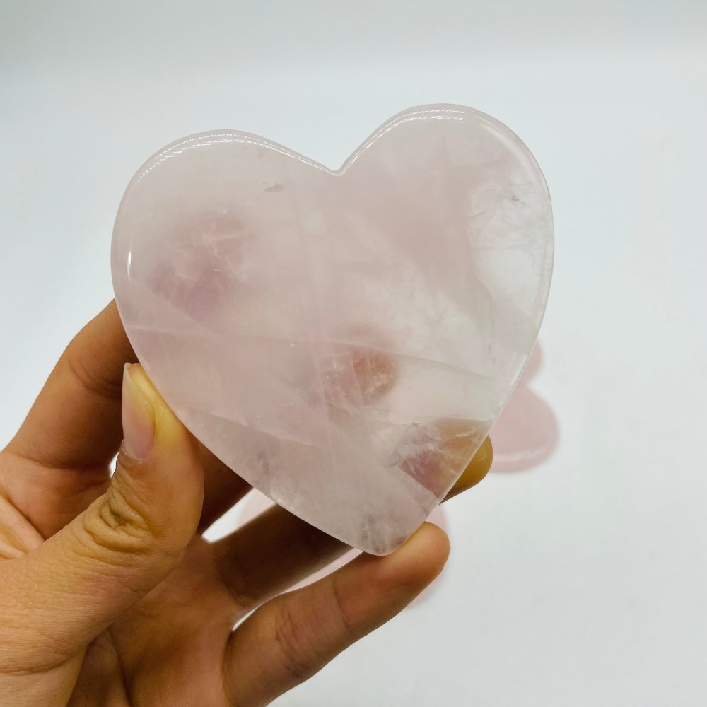 Rose Quartz Heart Gua Sha Facial Tool -Wholesale Crystals