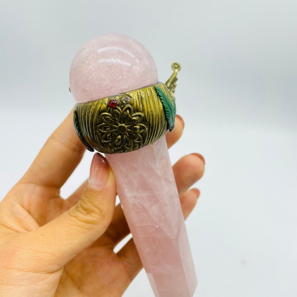 Rose Quartz Magic Wand Carving Crystal Wholesale -Wholesale Crystals