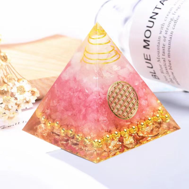 Rose Quartz Orgone Pyramid Wholesale -Wholesale Crystals