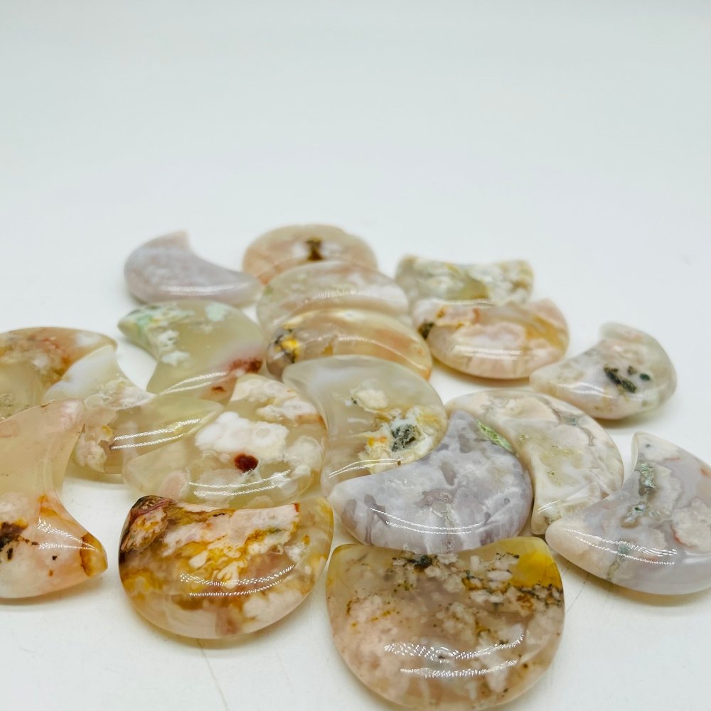 Sakura Flower Agate Moon Wholesale -Wholesale Crystals