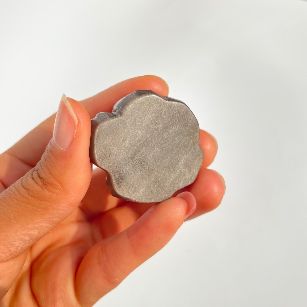 Silver Sheen Obsidian Rose Flower Carving Wholesale -Wholesale Crystals