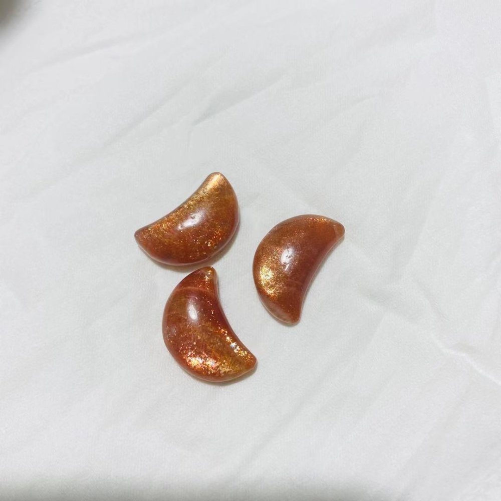 Sunstone Moon Shape Wholesale Crystal Diy Pendant -Wholesale Crystals