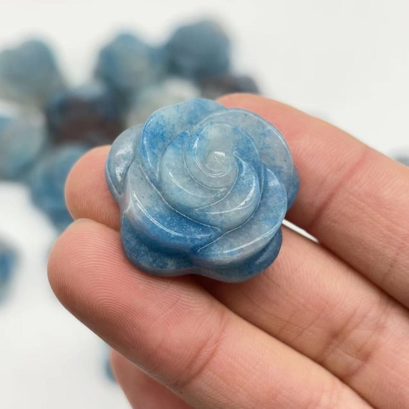 Trolleite Rose Flower Carving Crystal Wholesale - Wholesale Crystals