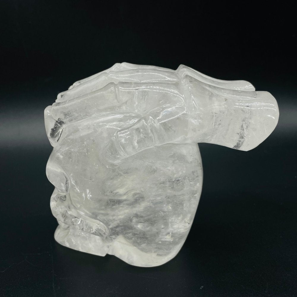 Unique Clear Quartz Skull With Hand Carving -Wholesale Crystals