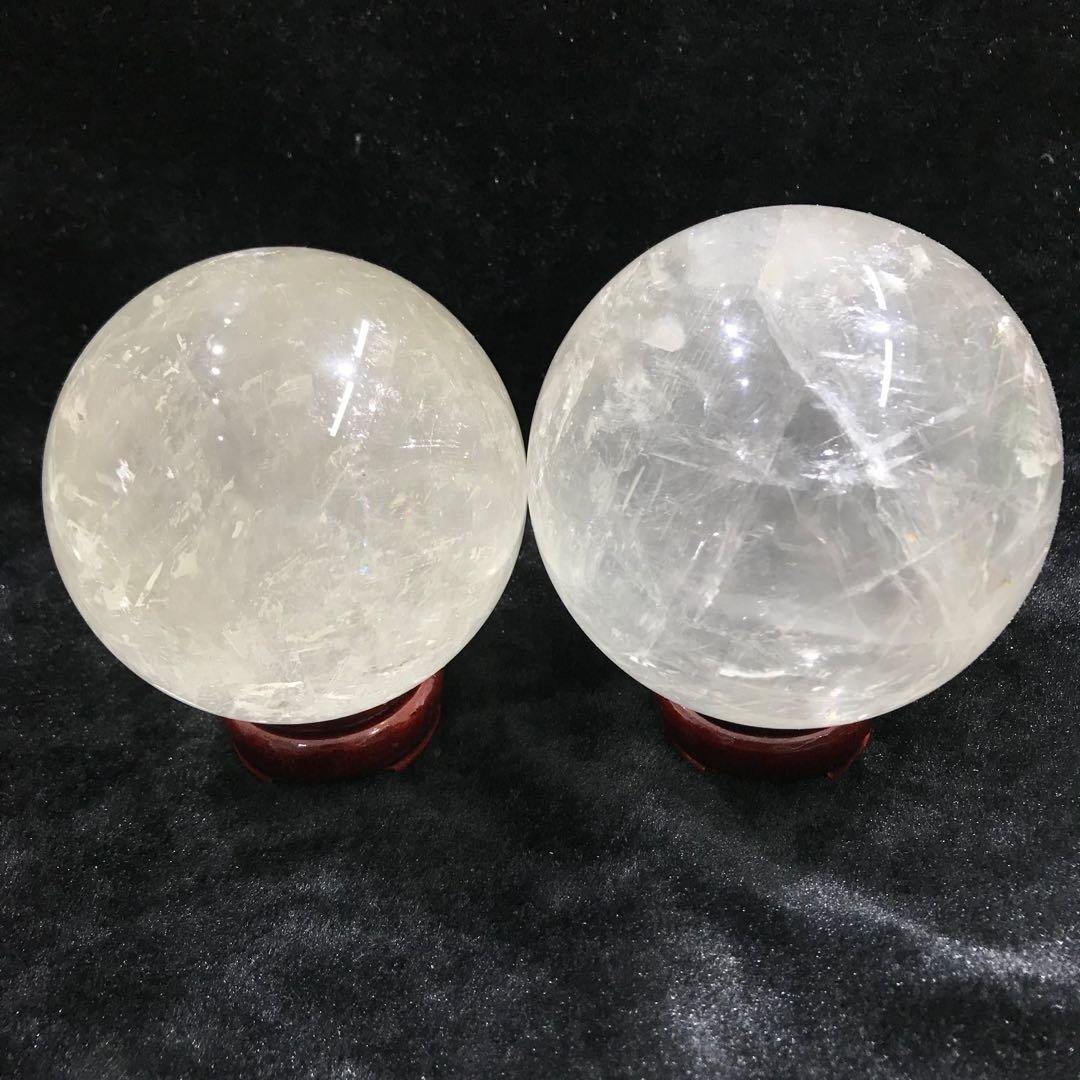 white calcite rainbow sphere -Wholesale Crystals