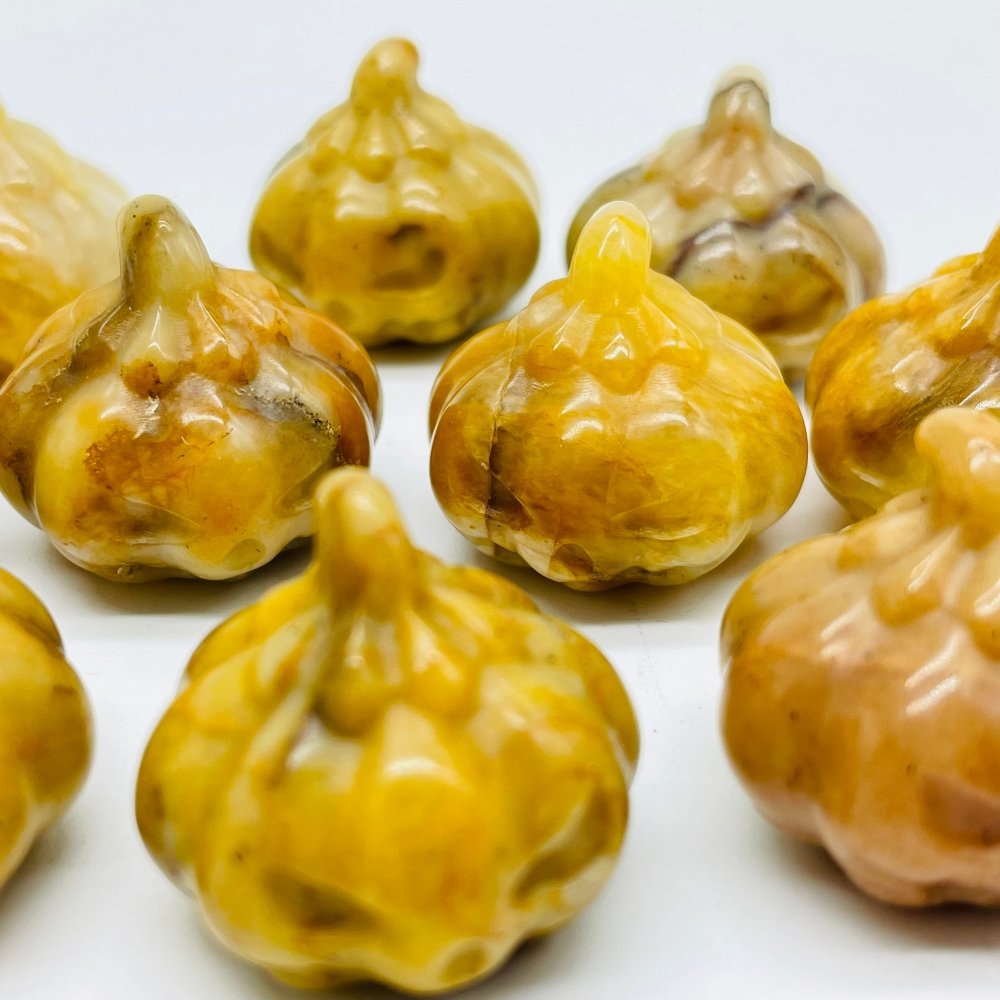 Yellow Jasper Halloween Pumpkin Carving Wholesale -Wholesale Crystals