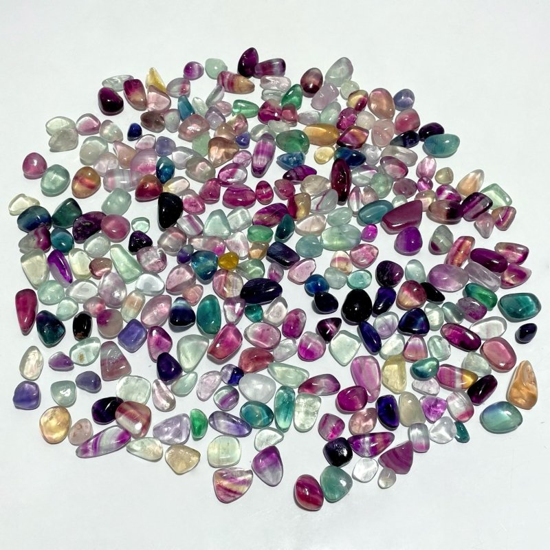 0.4 - 1.1in Small Rainbow Fluorite Tumbled Wholesale - Wholesale Crystals