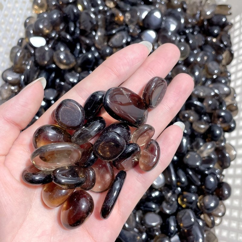 0.47 - 1.18in Smoky Quartz Small Tumbled Wholesale - Wholesale Crystals