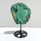 Unique Malachite Specimen With Stand