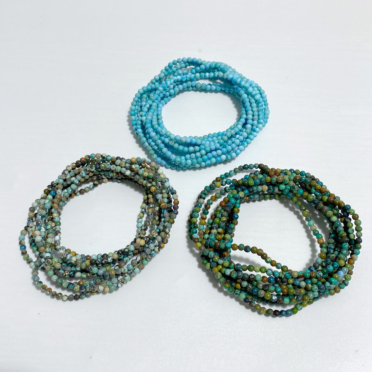 3 Types Mini Beads Bracelets Wholesale Indonesia Turquoise Larimar