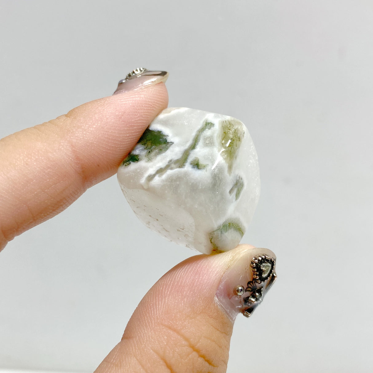Moss Agate Cube Tumbled Wholesale