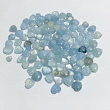 1-2cm Mixed Size Aquamarine Heart Wholesale -Wholesale Crystals