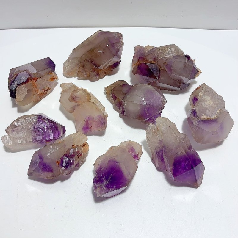 10 Pieces Beautiful Amethyst Specimen Skeletal Crystal - Wholesale Crystals