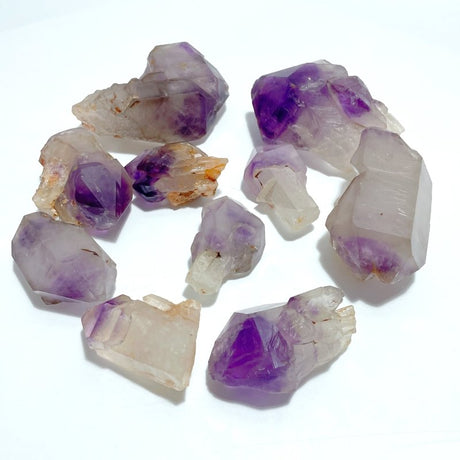 10 Pieces Beautiful Amethyst Specimen Skeletal Crystal - Wholesale Crystals