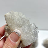 10 Pieces Clear Quartz Cluster Indian Skull Carving - Wholesale Crystals