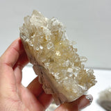 10 Pieces Clear Quartz Cluster Indian Skull Carving - Wholesale Crystals