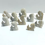 10 Pieces Clear Quartz Cluster Squirrel Carving - Wholesale Crystals