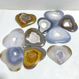 10 Pieces Geode Druzy Agate Heart -Wholesale Crystals