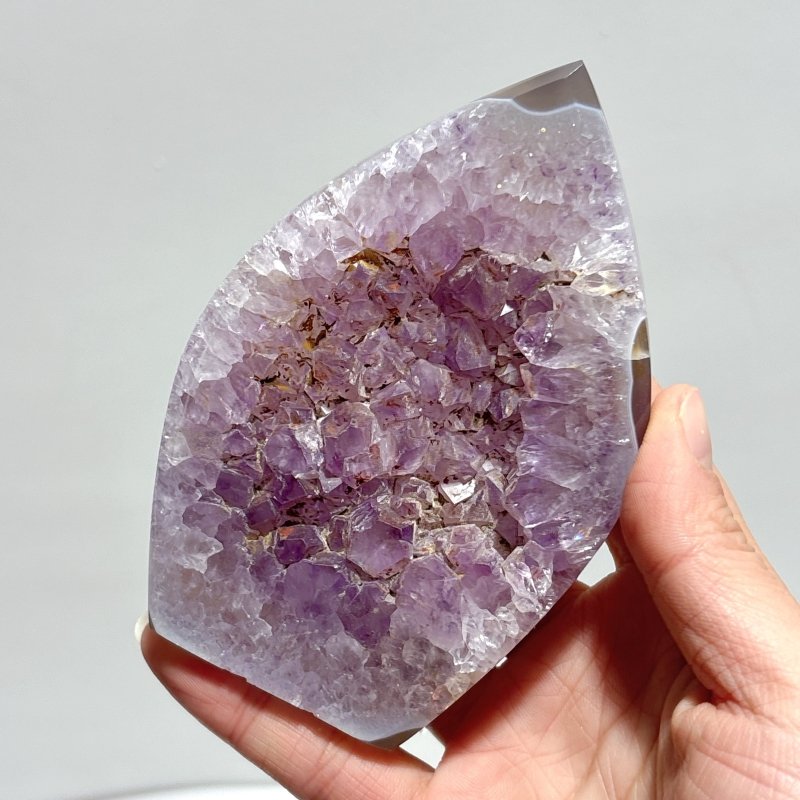 10 Pieces Geode Druzy Amethyst Agate Arrow Head Shape - Wholesale Crystals