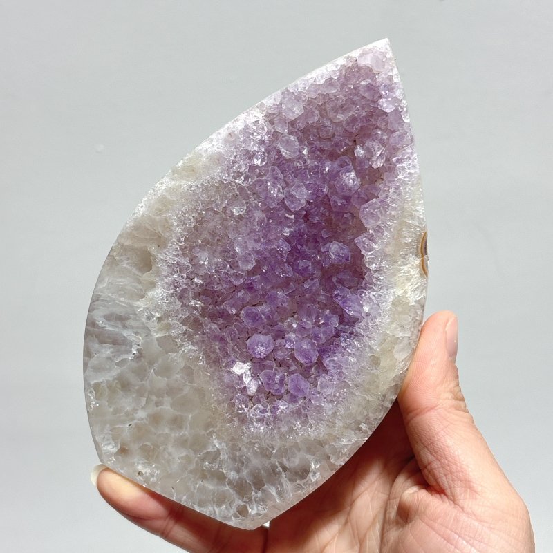 10 Pieces Geode Druzy Amethyst Agate Arrow Head Shape - Wholesale Crystals