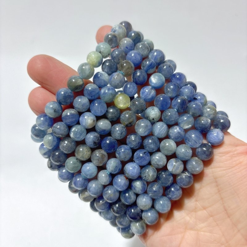 10 Pieces High Quality Blue Kyanite Bracelet - Wholesale Crystals