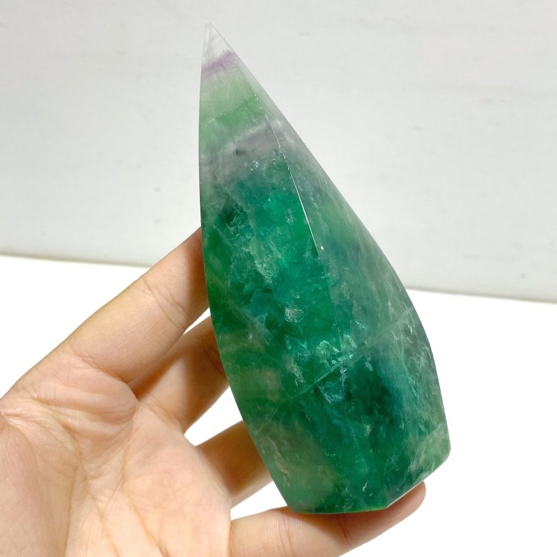 10 Pieces High Quality Large Rainbow Fluorite Flame Mixed Color - Wholesale Crystals