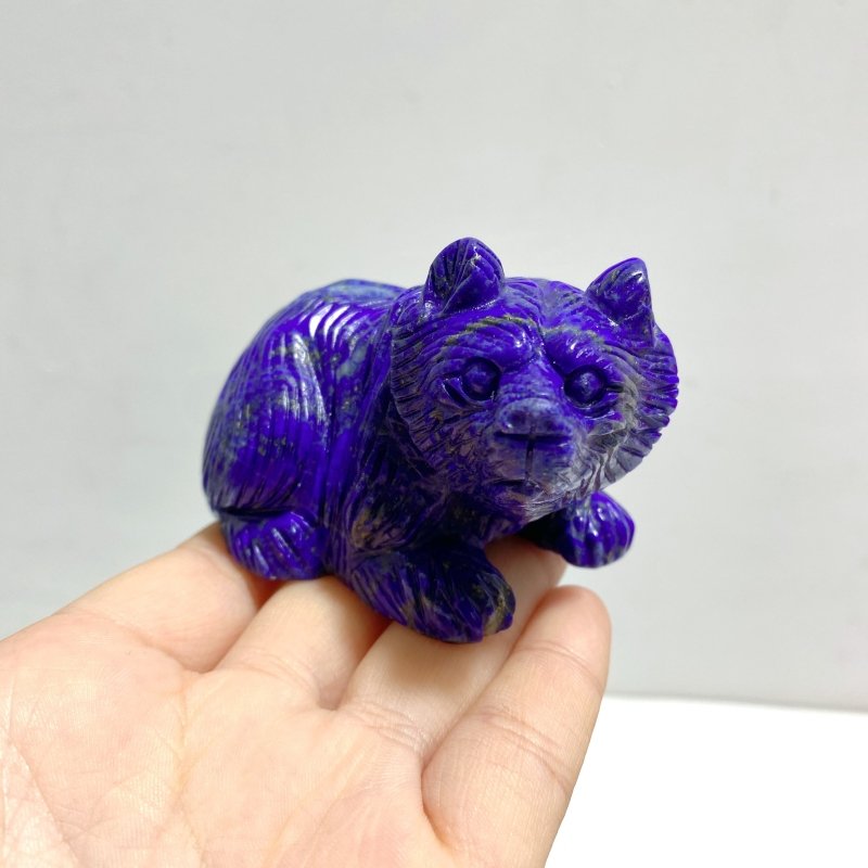 10 Pieces Lapis Lazuli Bear Carving - Wholesale Crystals