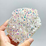 10 Pieces Large Aura Quartz Cluster Specimen - Wholesale Crystals