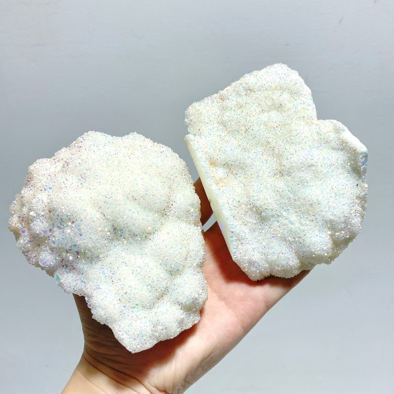 10 Pieces Large Aura Quartz Cluster Specimen - Wholesale Crystals