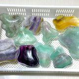 10 Pieces Large Colorful Fluorite Bowl Home Decor Carving Closeout - Wholesale Crystals