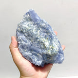 10 Pieces Raw Blue Calcite Mixed Peridot Specimen - Wholesale Crystals