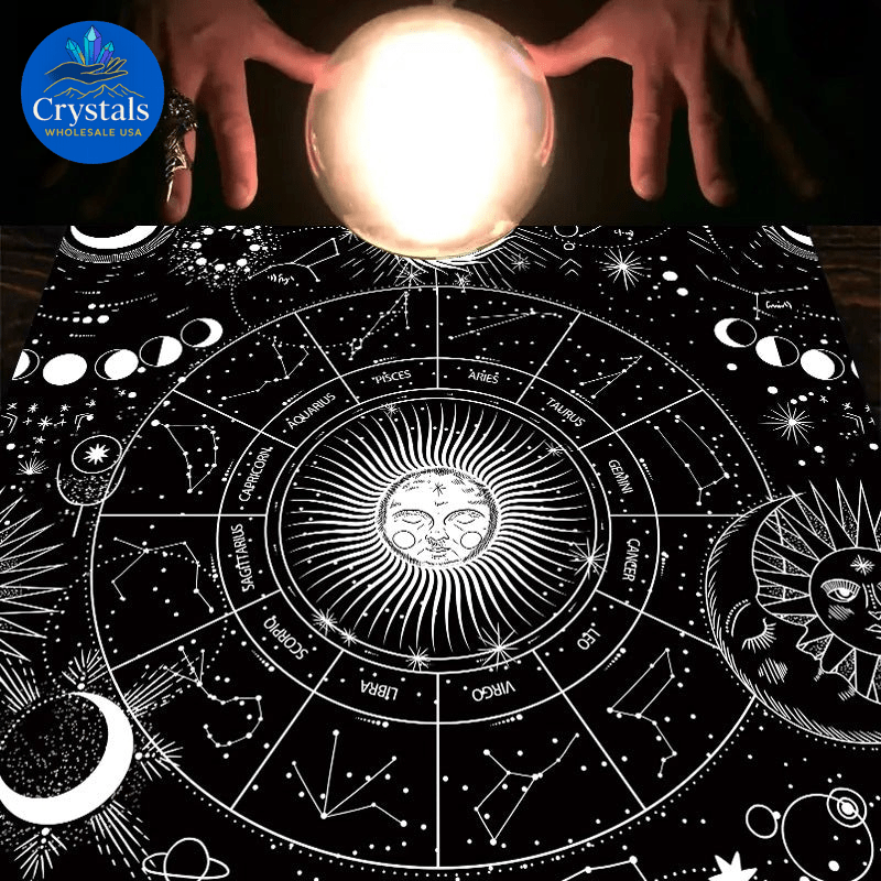 10 Zodiac Altar(1 - 2) Tarot Tablecloth - Wholesale Crystals