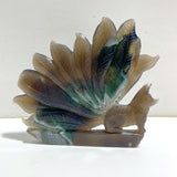 Geode Agate Druzy Nine-tailed Fox Carving #12