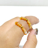 21 Types Crystal Beaded Rings Wholesale Tiger Eye Blue Aventurine