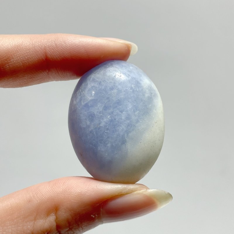 1.1 - 1.5in Blue Calcite Tumbled Wholesale - Wholesale Crystals