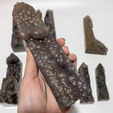 11 Pieces Agate Tower One Side Rough Wholesale -Wholesale Crystals