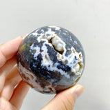 11 Pieces Beautiful Geode Druzy 8th Vein Ocean Jasper Spheres -Wholesale Crystals