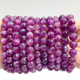 11 Pieces Beautiful Spark Lepidolite High Quality Bracelets (HGUB26) - Wholesale Crystals