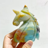 11 Pieces Caribbean Calcite Unicorn Carving - Wholesale Crystals